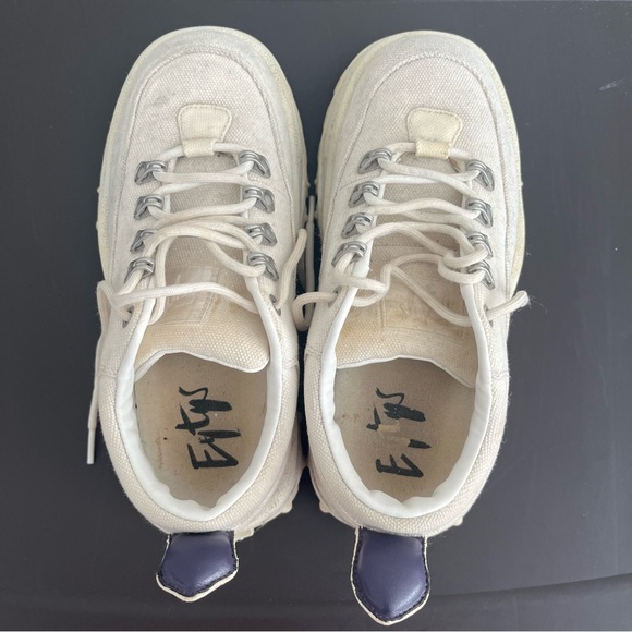 Eytys Off-White Platform Sneakers - Picture 1 of 3